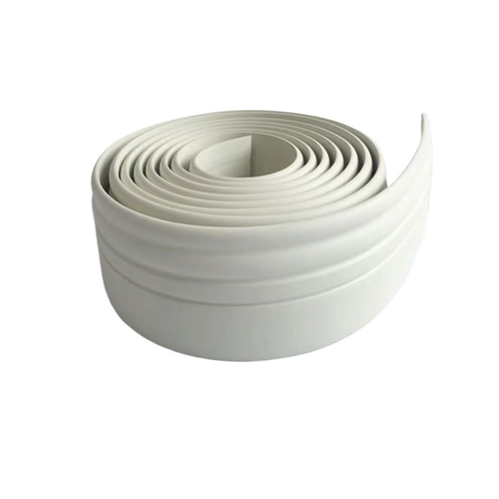 Stuckleisten Wand - Selbstklebende Wandleiste 2M X 80Mm, Wasserdicht Schaumstoff Pvc Fã¼R Bodensockelleisten Und Diy-Heimdekoration Beige 6947110553474