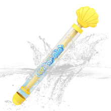 Water Gun - Large Volume Yellow Water Gun for Kids - Extendable Beach Toy for Pool, Garden & Festival Fun