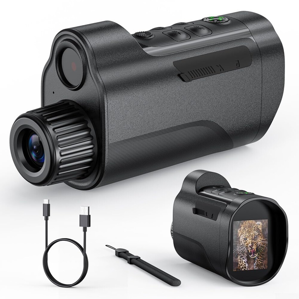 Night Vision Monocular Digital Magnification Infrared Monocular For Adults 853.4M Range For Hunting And Camping 6482260054674