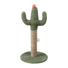 Cat Tree with Green Scratching Post, Vertical Interactive Pet Toy for Small Kittens with Dangling Ball and Sturdy Design