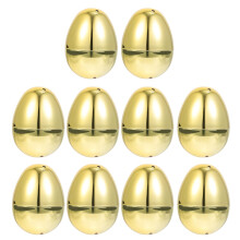 Easter Egg Glitter Eggs Pack of 10 Reusable Blue Decorative Plastic Eggs for Holiday Decoration and Gift Ideas