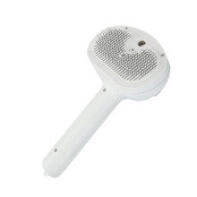 Cat Steam Brush Steaming Cat Grooming Brush Gentle Steam Cat Hair Removal Tool White Multifunctional for Dogs