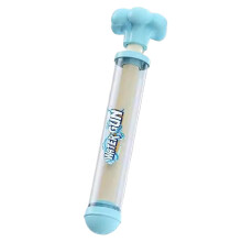 Pusher Type Fun Firework Water Spray Toy for Kids, Lightweight Pool Spritz Accessory, 3 x 7 x 27 cm, Blue