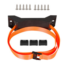 Wall-Mounted Propane Tank Holder with Safety Chain, Elastic Storage Rack, Flame Retardant for RV and Water Softener