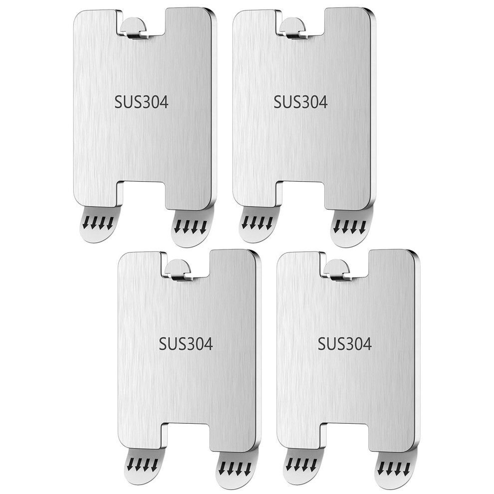 Self-Adhesive Picture Hangers - Nail-Free Art Hooks, Strong Adhesive For Frames, 4 Pack, Easy To Use, No Drilling Required 6038364691446