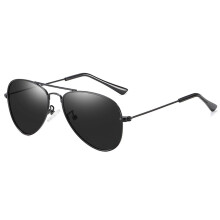 Children's Aviator Sunglasses Metal Frame Mirrored UV Protection for Boys Girls Age 3-9 Black 48mm