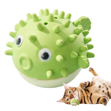 Catnip Balls Wall - Catnip Roller Dispenser, Green Pet Chew Toy with Grooming Tool for Cats
