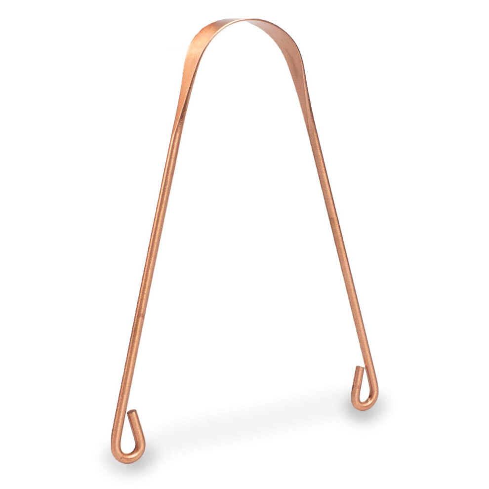 Tongue Scraper Copper - Ayurvedic Antimicrobial Tongue Cleaner for Bad Breath and Oral Health Care
