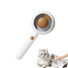 Pet Grooming Spray Comb - Cat Steam Brush for Hair Removal | Dog De-shedding Tool | Massage Brush for Furry Pets - Brown