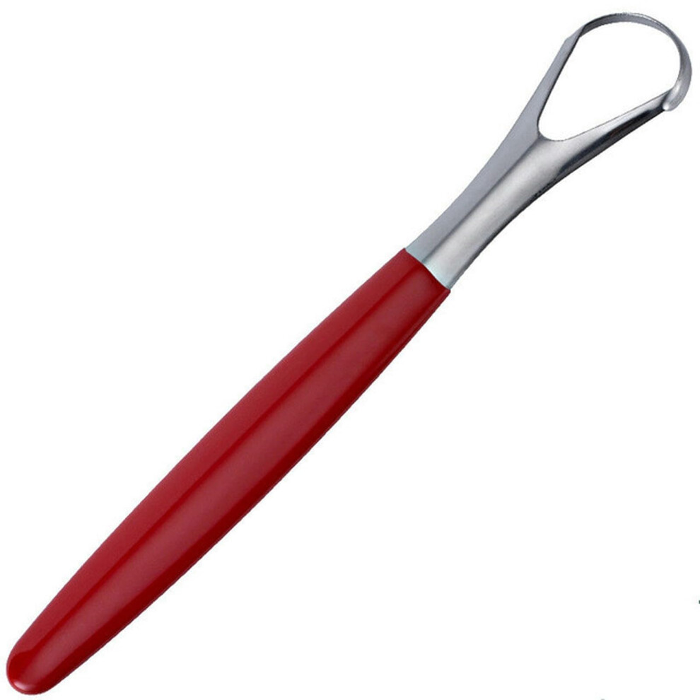 Tongue Scraper Stainless Steel Oral Cleaner for Fresh Breath, Reusable Mouth Brush with Ergonomic Design