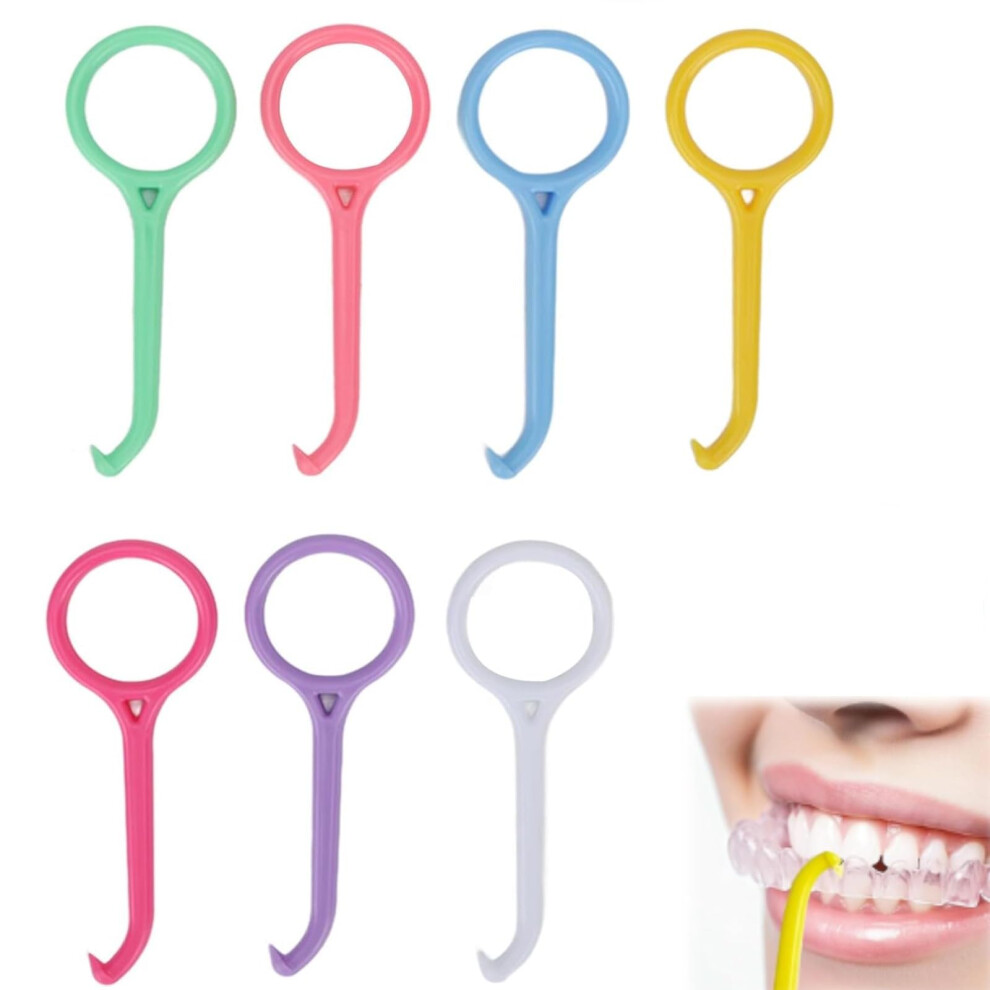 White/Yellow/Pink Pack Of 7 Aligner Removal Tools, Invisible Braces Remover For Easy And Safe Teeth Alignment Adjustments