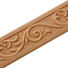 Self-Adhesive 3D Foam Baseboard – Flexible Wall Molding for Easy Peel and Stick Home Decoration (2.3m x 5.5cm, Brown)