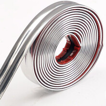 PVC Wall Skirting Board 3m x 2cm Silver - Sleek Design, Durable Material, Versatile Home Decor Trim