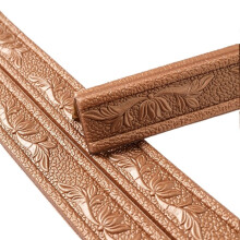 Self-Adhesive Baseboard Trim Line, Waterproof Wall Decor, Corner Molding Sticker, 8CM x 2.3M Home Decoration (Style-17)