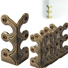 Solid Brass Skirting Board Corner Protectors - Bronze Finish, 36 Pieces, Durable, Easy Installation, Ideal for Home Decor