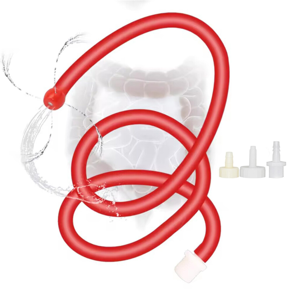 Extra Long Silicone Vaginal Shower Enema 200cm Intimate Irrigator for Men Women Couples Extreme Cleaning