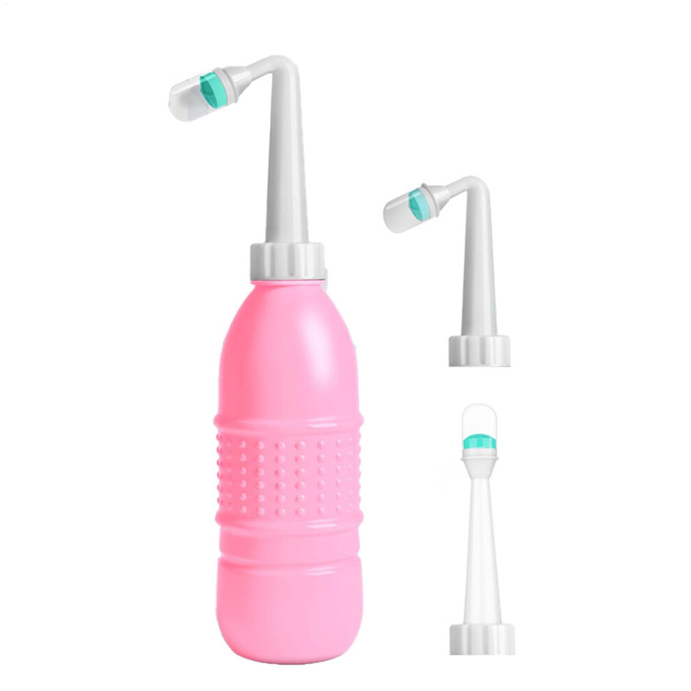 Pink Feminine Care Douches Reusable Vaginal Cleaning Container Portable Hand Syringe Intimate Hygiene Wash Set