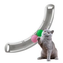 Cat Ball Track Toy for Cats, Interactive Rail Puzzle, Mental Stimulation for Indoor Cats, Durable and Engaging Design