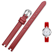 Black Cowhide Leather Watch Band 8mm 10mm 12mm Women's Strap B 10mm Compatible with Tissot 1853 Flamenco Series T003/209