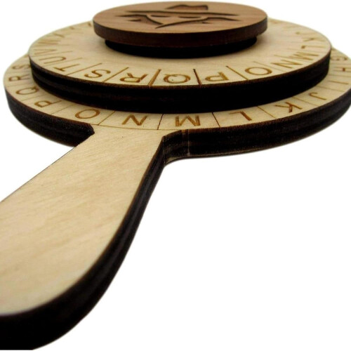 Escape Room Cipher Wheel Accessory for Puzzles - Creative Detective Decoder Disk for Holiday and Party Games 1