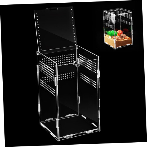 View of Box Feeding Box for Snakes and Spiders, Clear Acrylic Enclosure for ...