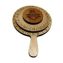 It Escapes Room Cipher Wheel Puzzle Toy for Party Games, Educational Use, Chiffon Material, Tabletop Gaming