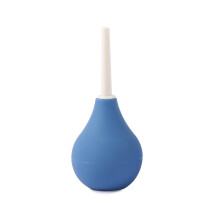 BDSM Silicone Vaginal Shower Enema Manual Pressure Cleaner Reusable Intimate Shower Sex Toy for Men Women Blue