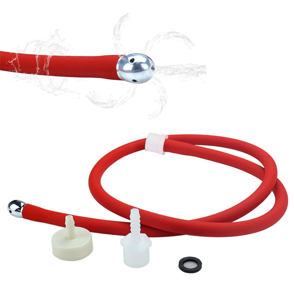 Soft Silicone Enema Vaginal Shower Conditioner Hose 150 cm for Men Women Black Intimate Cleaning Irrigator