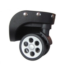 Reisepasswort Trolley Koffer Rad Zubehör Universal Gepäck Lenkrolle Ersatzteile Klein Schwarz 2er Set