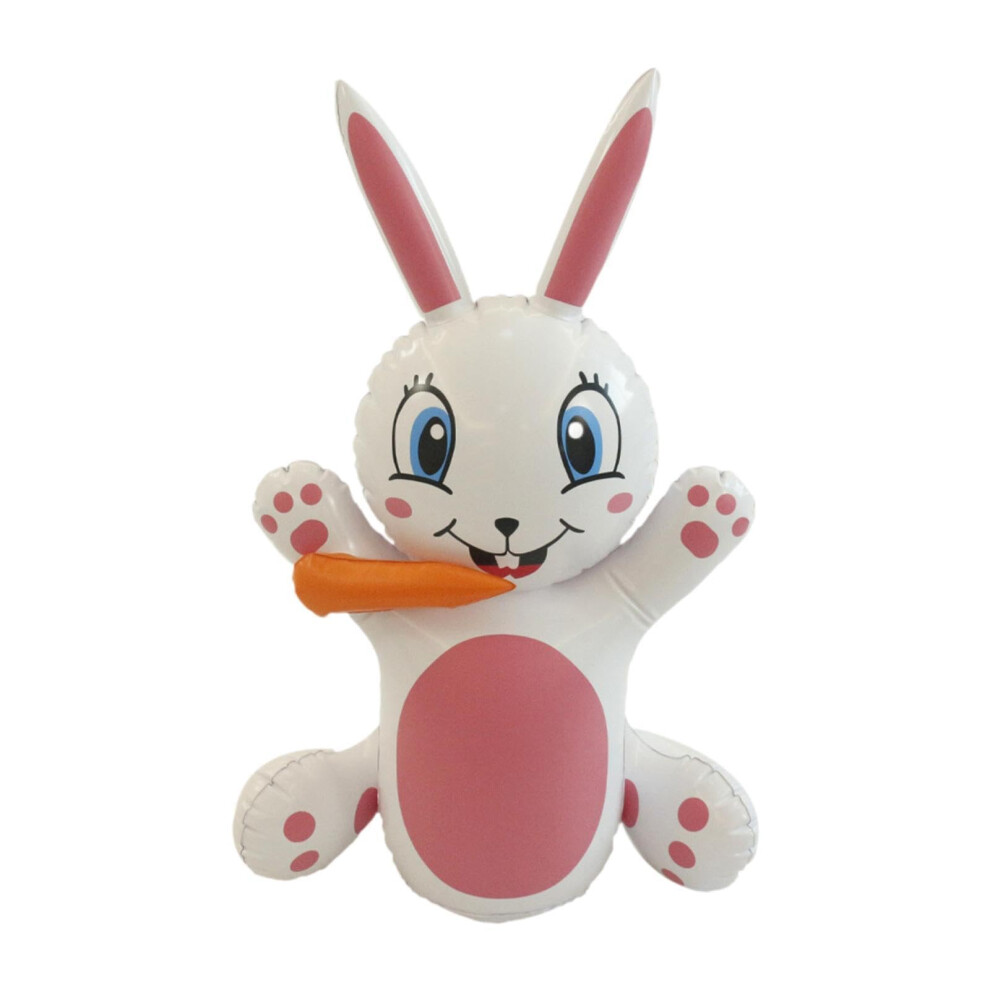 Inflatable Easter Bunny Doll Toy with Carrot, 3ft Outdoor Easter Decoration for Home and Garden-image-OPC-PK2KZCK-NEW
