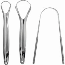Luxury 3-Piece Clay Tongue Cleaner Set for Dental Hygiene - Durable and Reusable Tongue Brush for Fresh Breath