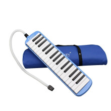 Melodica 32 Keys Mouthpiece Blow Tube Musical Instrument for Adults, Blue Color, One Size, Ideal for Harmonium Players