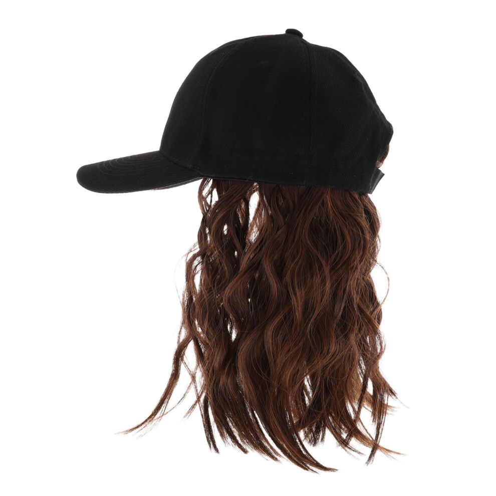 Unisex Bobo-Style Wig Hat With Curly Hair For Women And Men, Fashionable Synthetic Hair Baseball Cap For Everyday And Occasions