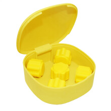 Real Weighted Korean Game, Portable Stone Game Pieces - Travel-Sized Yellow Stone Set for Outdoor Gamers