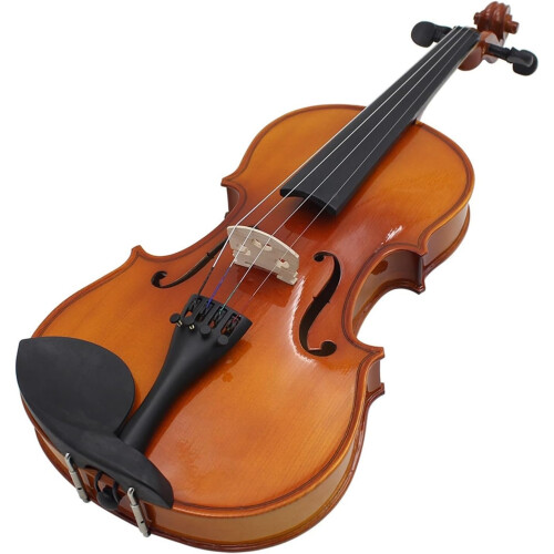 Beginner Violin 4/4 Full Size Solid Maple Scroll Design Practice Instrument for Students 1