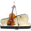 Beginner Violin 4/4 Full Size Solid Maple Scroll Design Practice Instrument for Students 4