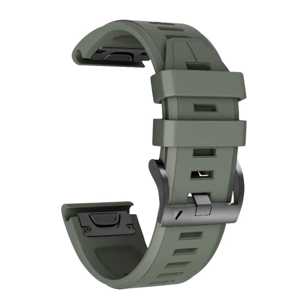 Silicone Watch Strap For Garmin Fenix 7 7X 6 6X Pro 5 5X 3Hr 935 Epix D2, 26Mm Quick Release Bracelet, Tactix 7 Pro Agate 6482260060804