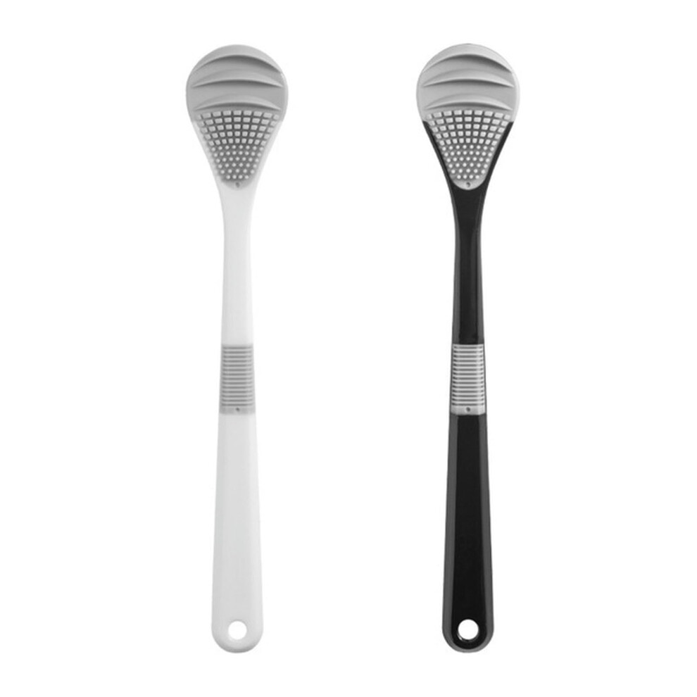 Tongue Cleaner Brush Reusable Multicolour Scraper for Oral Hygiene 2pcs, Soft Bristles for Effective Mouth Cleaning