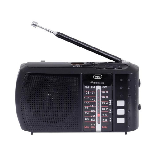 Radio Portatile - Trévi - 0RA7F2000 - Analogico e digitale - AM, FM, SW - Bluetooth, USB