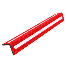 Wand-Eckschutz für Parkhäuser L-förmige Gummisäule 5 Stück Rot 3/4 Zoll Dick mit Reflektorstreifen für Garagen Schutz