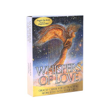 Whispers of Love Oracle Cards, Tarot Card Deck for Divination, Romantic Theme, 44 Card Set for Fun Readings
