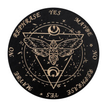 Pendulum Necklace with Round Wooden Divination Pendulum Board | Decision Maker Panel for Themed Parties