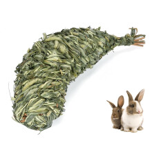 Kaninchen-Kauball Grasbälle, Natürliches Kaugras-Spielzeug für Kaninchen, Meerschweinchen, Chinchilla und Hamster