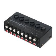 Compact Stereo Mixer System for Professional Stage Performance with USB Connectivity, 4 Channels, and Compact Design