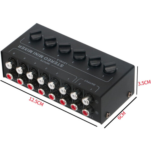 Compact Stereo Mixer System for Professional Stage Performance with USB Connectivity, 4 Channels, and Compact Design 2
