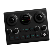 Microphone Sound Card USB Audio Interface for Singing, Gaming, Podcasting on Laptop, Compatible with Windows and Mac