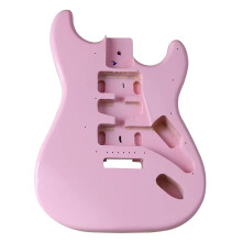 Gitarrenkorpus Ersatzkits E Gitarre Professionell Montierter DIY Korpus Pink für E-Gitarre, Hochwertiges Material, Anpassbare Größe