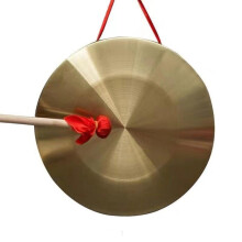 Hand Cymbal Gong 25cm with Beater, Brass Chinese Gong Drum Beater, Percussion Instrument for Musicians