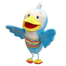 Children's Hand Puppets Soft Plush Animal Dolls with Moving Mouth for Toddlers | Cuddly Interactive Toy for Comfort
