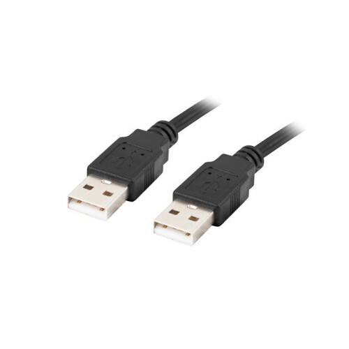 Lanberg AM-AM USB 2.0-kabel 1m sort